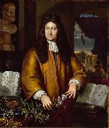 Gerard Hoet Portret van de Leidse botanicus Jan Commelin oil on canvas